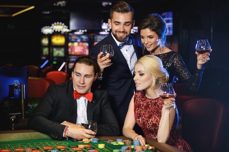 nagaqq live-dealer table with professional dealer conducting blackjack game